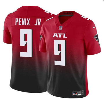 Michael Penix Jr Atlanta Falcons red-black FUSE jersey