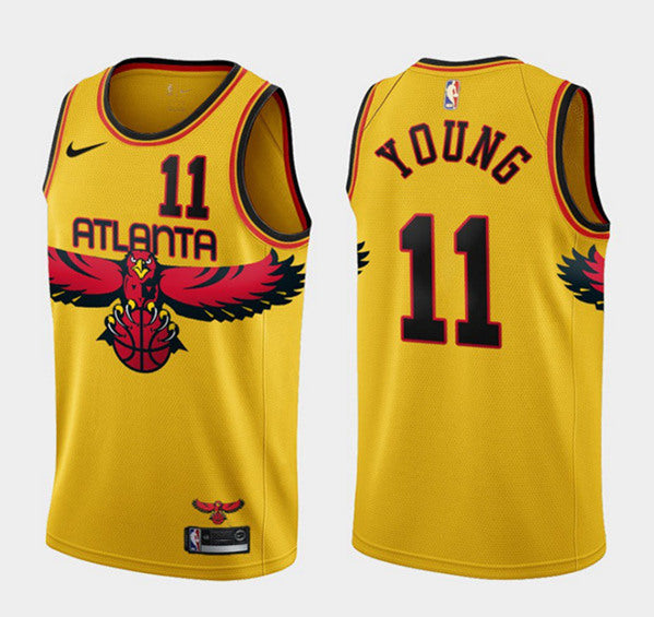 Trae Young Atlanta Hawks yellow City Edition jersey