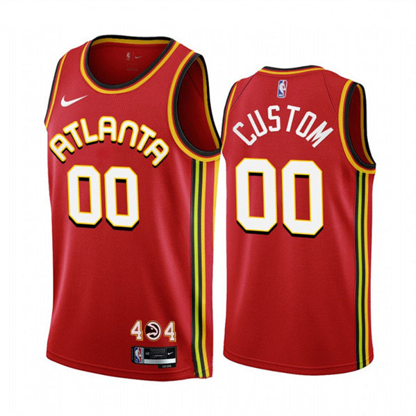 Custom Atlanta Hawks red jersey