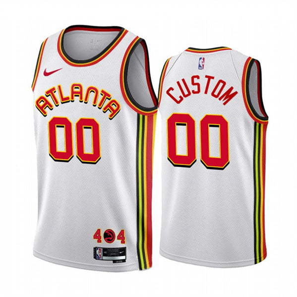 Custom Atlanta Hawks white jersey