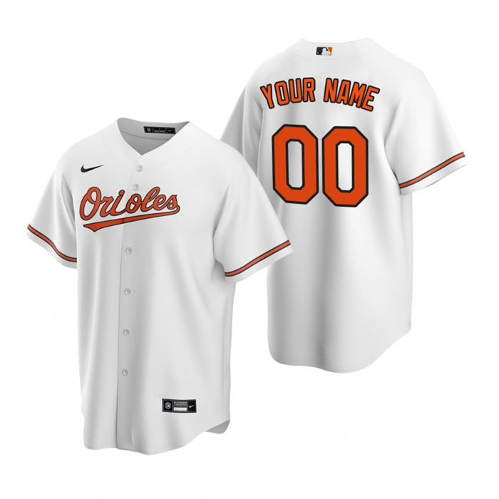 Custom Baltimore Orioles white jersey