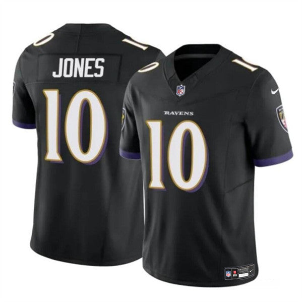 Emory Jones Baltimore Ravens black FUSE jersey