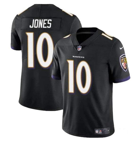 Emory Jones Baltimore Ravens black jersey