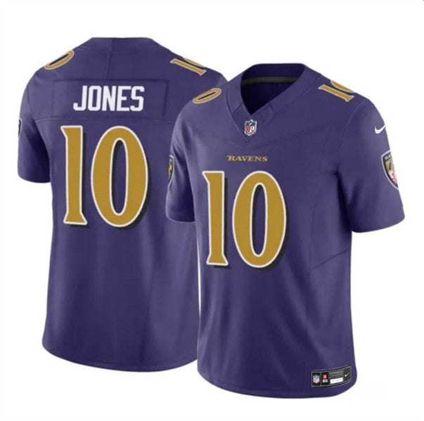 Emory Jones Baltimore Ravens purple FUSE jersey