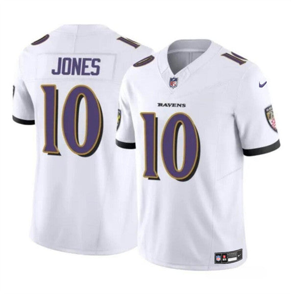 Emory Jones Baltimore Ravens white FUSE jersey