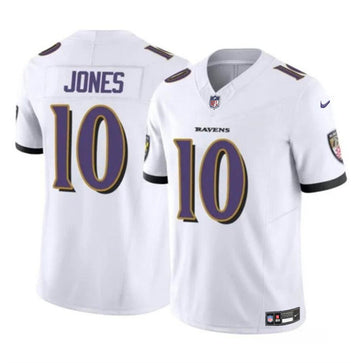 Emory Jones Baltimore Ravens white FUSE jersey