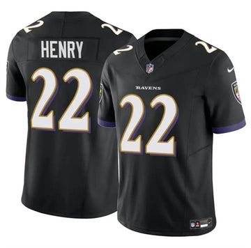 Derrick Henry Baltimore Ravens black FUSE jersey