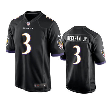 Odell Beckham Jr Baltimore Ravens black Game jersey