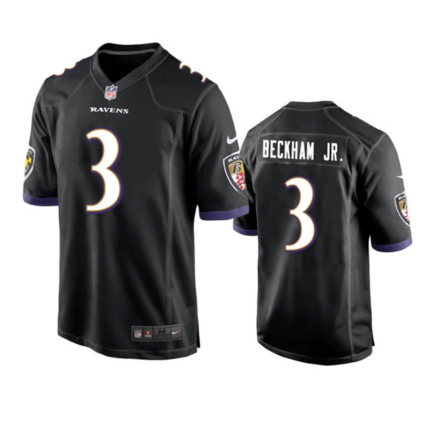 Odell Beckham Jr Baltimore Ravens black Game jersey