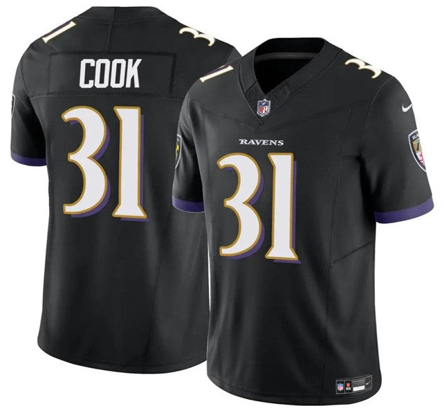 Dalvin Cook Baltimore Ravens black FUSE jersey