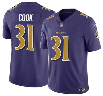 Dalvin Cook Baltimore Ravens purple Color Rush jersey