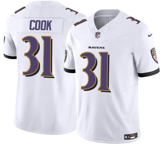 Dalvin Cook Baltimore Ravens white FUSE jersey