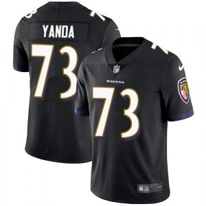 Marshal Yanda Baltimore Ravens black jersey