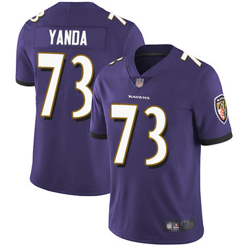 Marshal Yanda Baltimore Ravens purple jersey