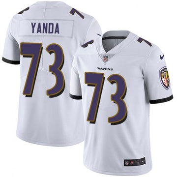 Marshal Yanda Baltimore Ravens white jersey