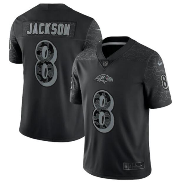 Lamar Jackson Baltimore Ravens black jersey