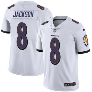 Lamar Jackson Baltimore Ravens white jersey