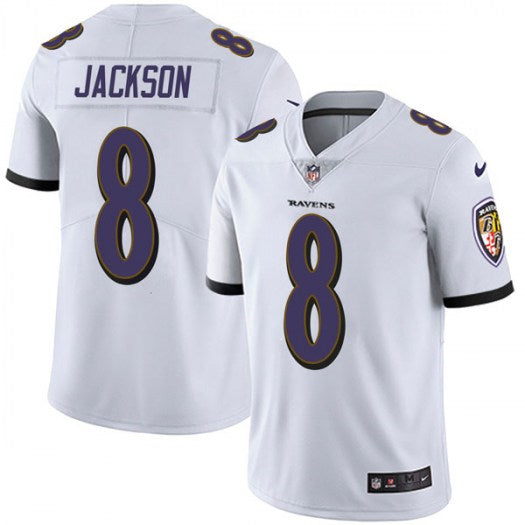 Lamar Jackson Baltimore Ravens white jersey
