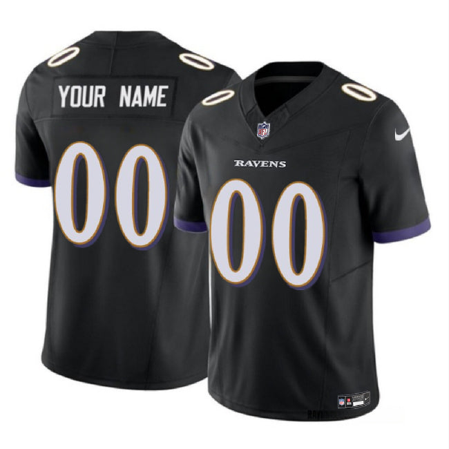 Custom Baltimore Ravens black FUSE jersey