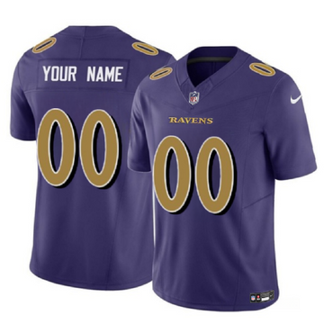 Custom Baltimore Ravens purple FUSE jersey