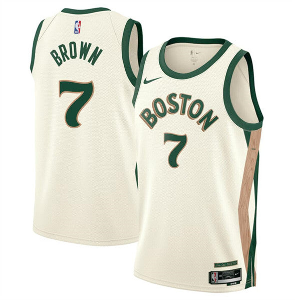 Jaylen Brown Boston Celtics white City Edition jersey
