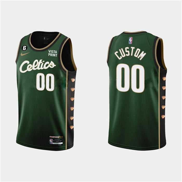 Custom Boston Celtics green City Edition jersey