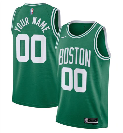 Custom Boston Celtics green jersey