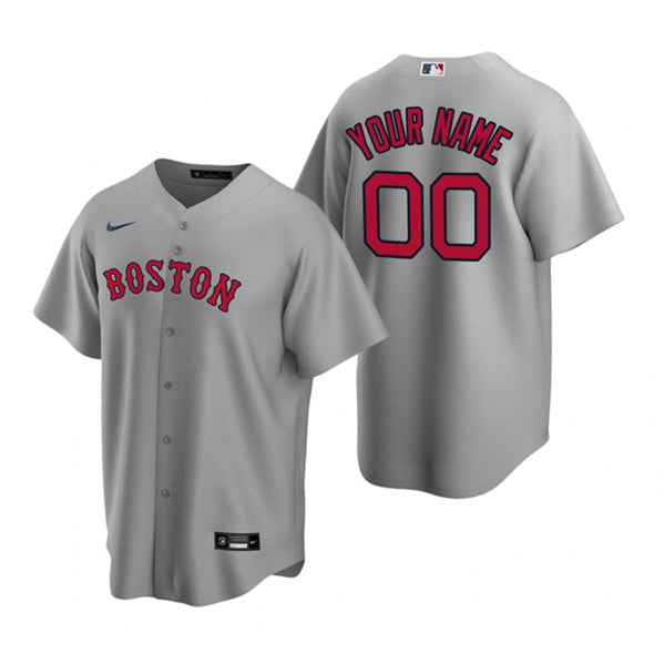 Custom Boston Red Sox gray jersey