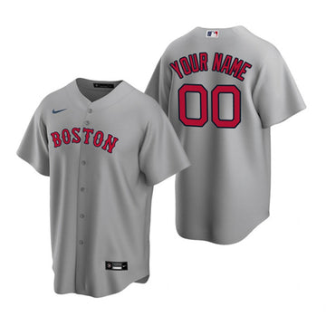 Custom Boston Red Sox gray jersey