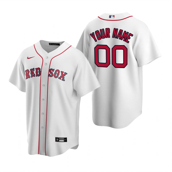 Custom Boston Red Sox white jersey