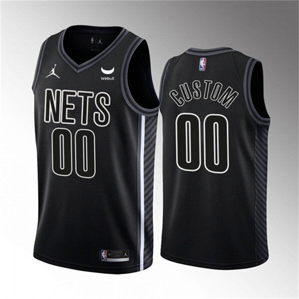 Custom Brooklyn Nets black jersey