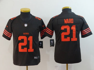Denzel Ward Cleveland Browns brown Color Rush jersey