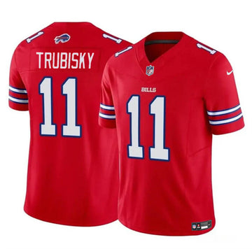 Mitch Trubisky Buffalo Bills red FUSE jersey