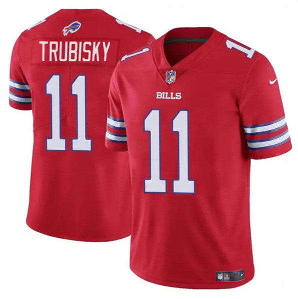 Mitch Trubisky Buffalo Bills red jersey