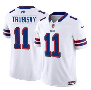Mitch Trubisky Buffalo Bills white FUSE jersey