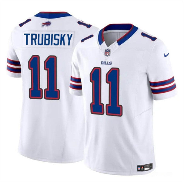 Mitch Trubisky Buffalo Bills white FUSE jersey
