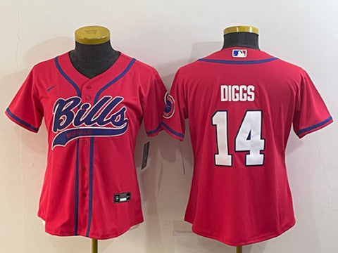Stefon Diggs Buffalo Bills red jersey