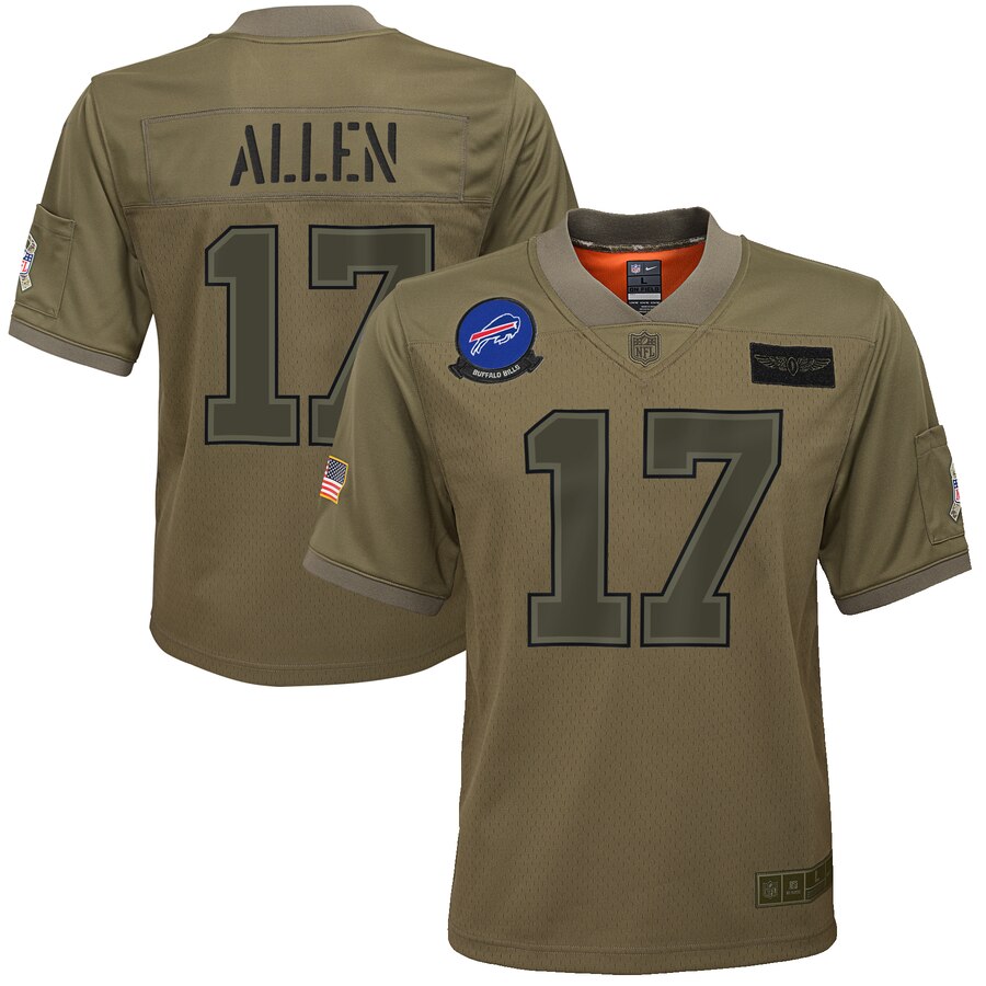 Josh Allen Buffalo Bills camo Salute To Service jersey