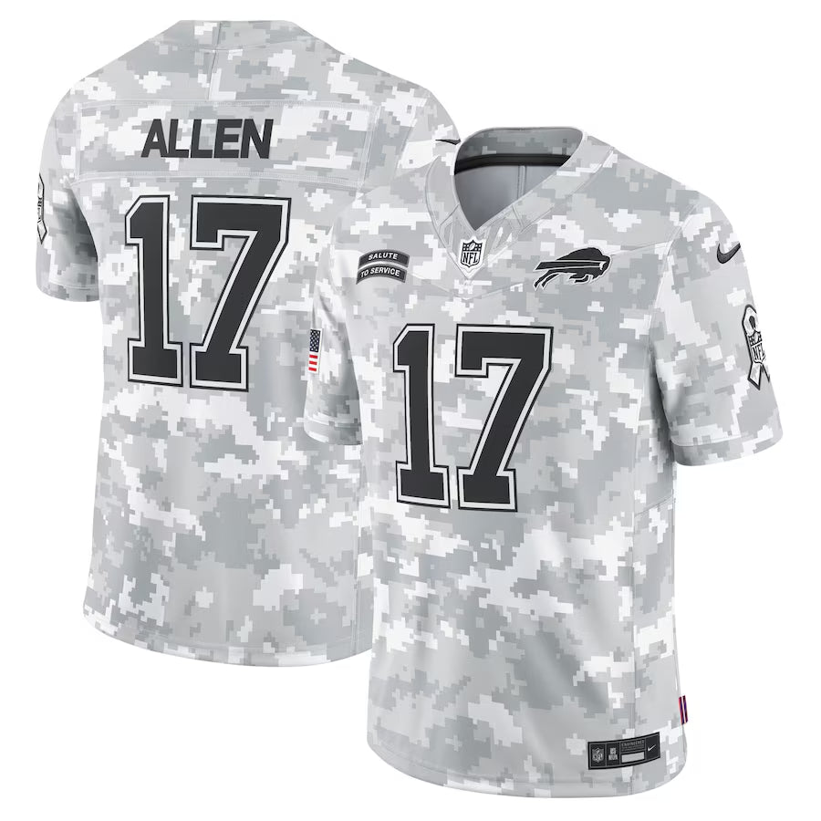 Josh Allen Buffalo Bills camo Salute To Service jersey