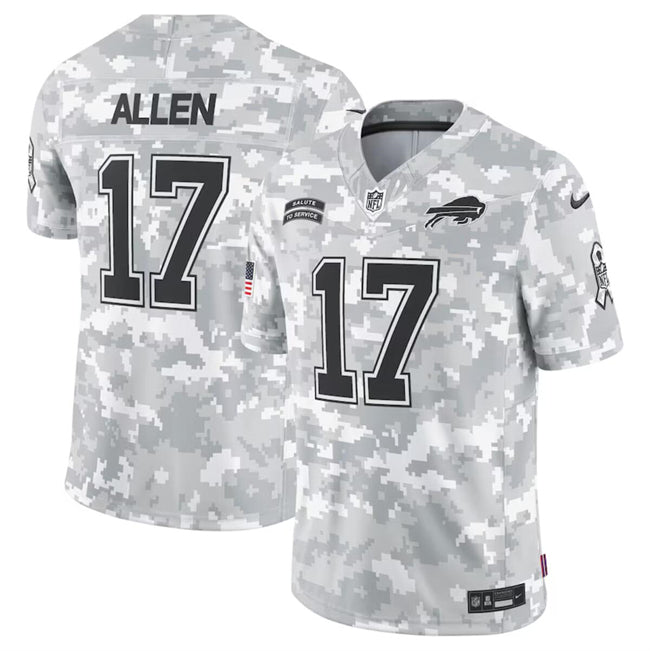 Josh Allen Buffalo Bills camo Salute To Service jersey