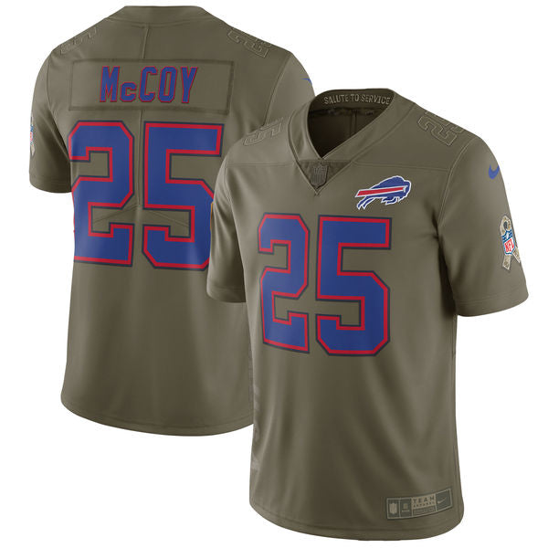 LeSean McCoy Buffalo Bills olive Salute To Service jersey