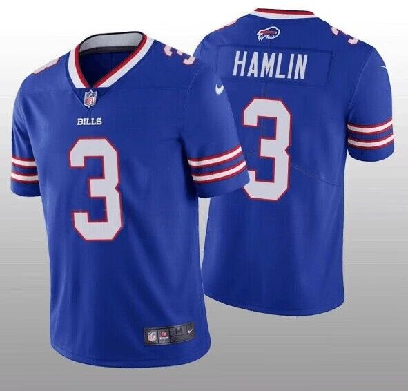 Damar Hamlin Buffalo Bills blue jersey