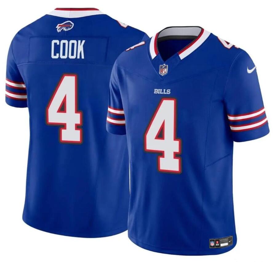 James Cook Buffalo Bills blue FUSE jersey