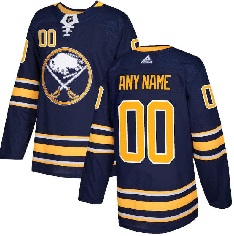 Custom Buffalo Sabres navy jersey