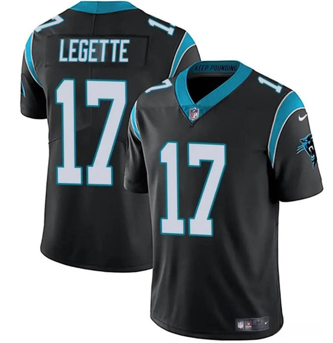 Xavier Legette Carolina Panthers black jersey