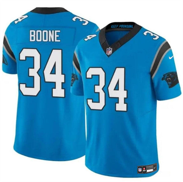 Mike Boone Carolina Panthers blue FUSE jersey