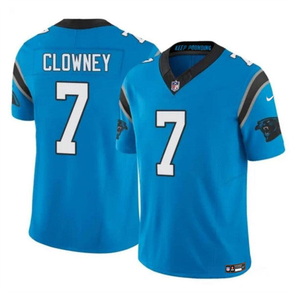 Jadeveon Clowney Carolina Panthers blue FUSE jersey