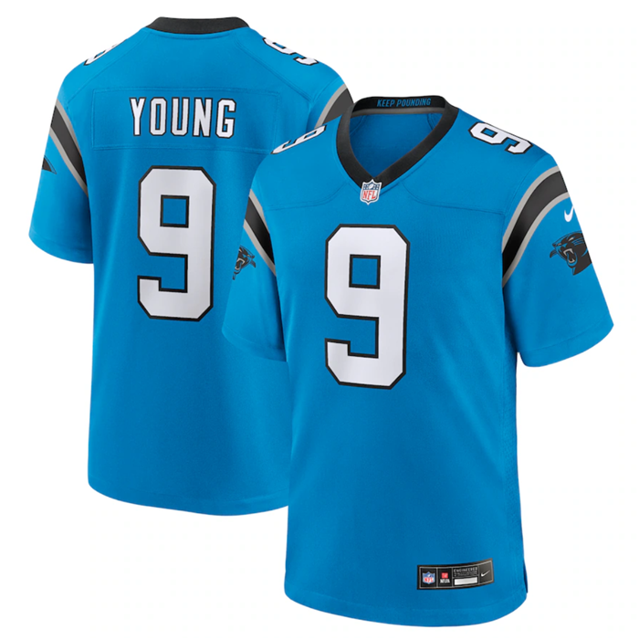 Bryce Young Carolina Panthers blue Game jersey