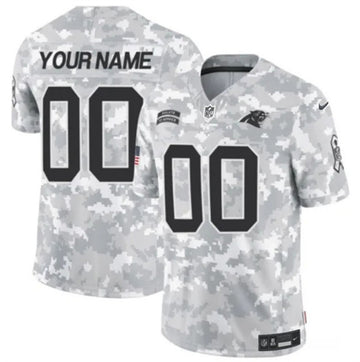 Custom Carolina Panthers camo Salute To Service jersey