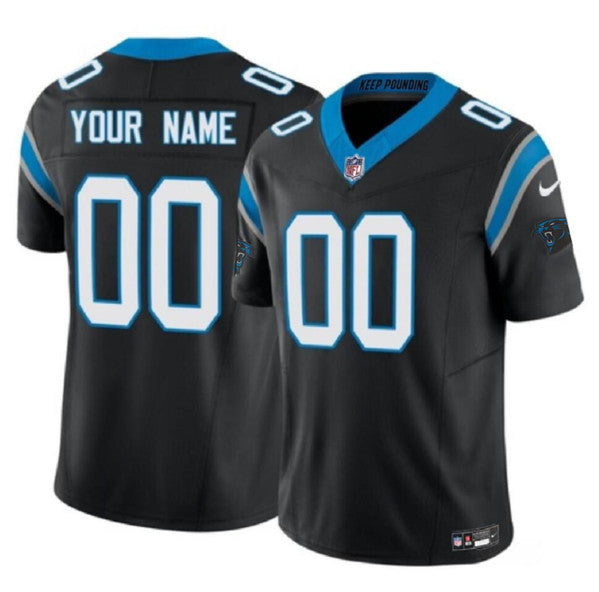 Custom Carolina Panthers black FUSE jersey